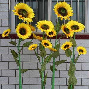 Flores de Girasol Artificiales de Alta Calidad al por Mayor de Fábrica, Ramas Altas para Decoración de Interiores y Fiestas - Product Image 4