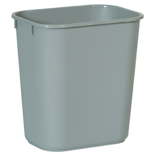 Cestino per Rifiuti Rettangolare 13 L in Plastica Grigia per Ufficio e Casa - Product Image 2