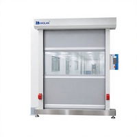 Porte à enroulement rapide en PVC haute vitesse industrielle, porte automatique à enroulement électrique pour entrepôt et atelier