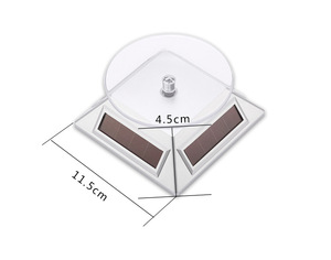 Tùy chỉnh nóng bán Acrylic năng lượng mặt trời Showcase xoay bàn xoay đồ trang sức đồng hồ điện thoại Sản phẩm năng lượng mặt trời hiển thị đứng - Product Image 6