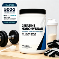 Créatine monohydrate en poudre, expédition directe depuis l'entrepôt américain, commandes d'une seule unité pour les magasins de suppléments en ligne