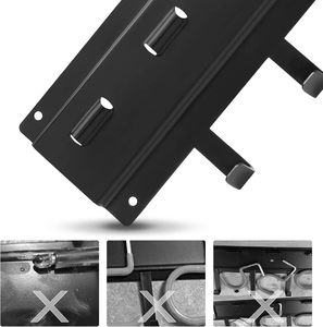 Organisateur de Garage tout en métal robuste système de stockage d'outils à montage <span class=keywords><strong>mural</strong></span> <span class=keywords><strong>support</strong></span> d'outils de jardin 3 Rails 15 crochets pour balai à <span class=keywords><strong>pelle</strong></span> à vadrouille - Product Image 3