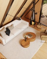 Maison de jardin préfabriquée en acier moderne, design triangulaire, 1 chambre, cabane de luxe pour le glamping en plein air, bureau