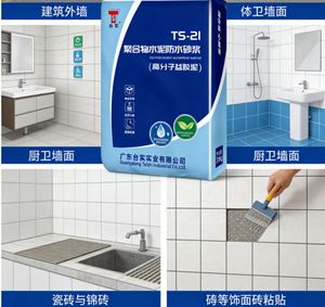 Polymère TS-21 Yijiaoni |   Mortier Écologique Imperméable pour Murs Verticaux Humides et Collage de Carreaux - Product Image 3