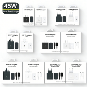 Adaptador de Corriente <span class=keywords><strong>TA845</strong></span> de 45W Tipo-C PD 3.0 para Cargador Rápido con Enchufes EU/UK/US - Product Image 1