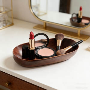 ถาดไม้สไตล์ญี่ปุ่นขนาดเล็ก ถาดเสิร์ฟซูชิ จานผลไม้ ที่วางผ้าเช็ดมือ สำหรับโรงแรมและบ้าน ภาชนะไม้สำหรับใช้ในเชิงพาณิชย์ - Product Image 5