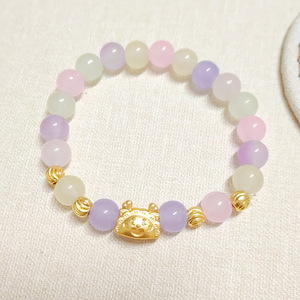 Mode nouvel an chinois rouge Agate cornaline <span class=keywords><strong>Bracelet</strong></span> douze zodiaque Dragon <span class=keywords><strong>Bracelet</strong></span> rétro Style National pour femmes filles - Product Image 2