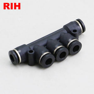 プラスチックマニホールドPKユニオン5ウェイパイプ継手空気圧プッシュ継手 - Product Image 2