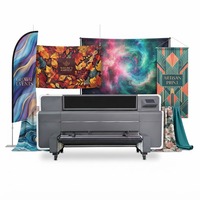 Mesin Printer Inkjet Banner Satu Sisi, Printer Sublimasi untuk Pencetakan Kain Bendera dan Spanduk