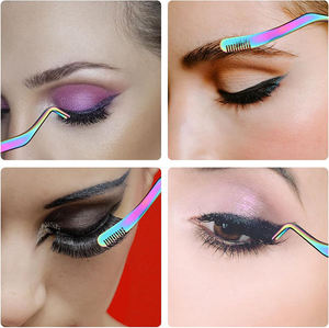 Pinzas de Maquillaje Rusas de Alta Calidad para Mujer, Color Sólido, con Logotipo Personalizado, Punta de Acero Stefan, Marca Privada, Volumen - Product Image 3