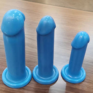 Männliche Demonstration Penis Bildungs werkzeug Designed Training Model Blue <span class=keywords><strong>PVC</strong></span> Dildo Kondom Demonstrator für sicherere Sexualerziehung - Product Image 2