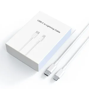 Boxed 20W Type C to Lighting PD Charger 1m Sync Data <strong>USB</strong> <strong>Charging</strong> <strong>Cable</strong> for iPhone PVC Jacket Braid Shielding 12-Month Warranty - Product Image 1
