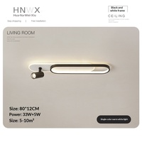 Plafonnier LED moderne et minimaliste en aluminium et fer pour couloir, hall, salon, bureau, entrée, style nordique, modèle Agi32