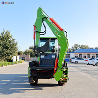 Yaweh mesin penggali, mesin traktor penggali bumi Backhoe Diesel baru terlaris 4x4 untuk dijual