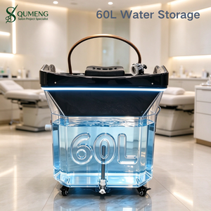 QUMENG Lavacabezas Portátil Sin Plomería con Tanque de Agua, Silla de Lavado Cómoda para Salón de Belleza y Spa - Product Image 3