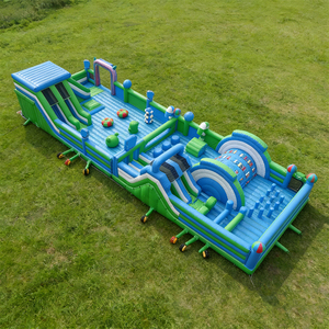 Nouveauté Lilytoys : Aire de jeux gonflable pour enfants, structure gonflable intérieure, Fun City, <span class=keywords><strong>parc</strong></span> à thème gonflable <span class=keywords><strong>vert</strong></span> pour l'extérieur - Product Image 1