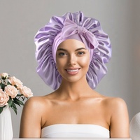 Vente en gros de bonnet pour cheveux en satin de soie lisse et doux pour femmes, bandeau réglable à double couche, pour un sommeil quotidien, soins capillaires décontractés