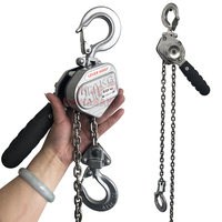 Palans à levier manuels en alliage d'aluminium G80, mini 0,25t 0,5t 250kg 500kg, certifiés CE, blocs de levage à cliquet pour applications industrielles