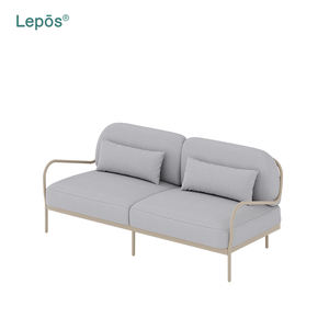 Uso comercial Marco de aluminio a prueba de herrumbre para todo tipo de clima Cuerda tejida a mano Jardín Hotel Resort Villa junto a la piscina Conjunto de sofá modular para exteriores - Product Image 3