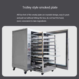 Ahumadero eléctrico de acero inoxidable atún ahumado negocios ahumado pescado ahumado hornos ahumadores Casa de humo <span class=keywords><strong>horno</strong></span> máquina ahumada EJIN - Product Image 4