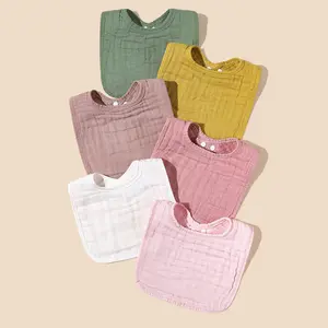 Babadores de bebê de 18 a 24 meses, capa de algodão multicolorida com estampa personalizada, roupas para bebês adultos