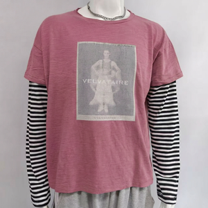 T-shirt da uomo personalizzata in cotone slub di alta qualità, trattata con esposizione solare, lavata e sbiancata - Product Image 4