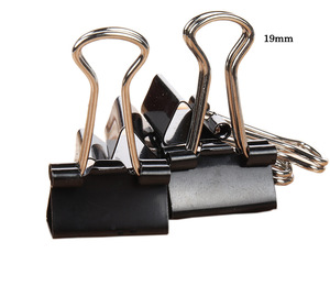 Vente en gros de trombones de reliure noirs de 32mm Pinces repliables en métal de 1 à 1/4 pouces - Product Image 4