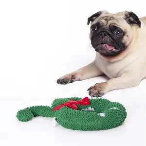 हॉट सेल कुत्ता खिलौना क्रिसमस प्लश - ए/ओ नूडल में 14" एंग्री मॉन्स्टर क्रोध - हरा + अनुकूलित आलीशान खिलौने