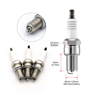 Bujía de encendido F6RTC con resistencia nueva para Suzuki SWIFT II Hatchback (1989-2005) - Espacio entre electrodos de 1.1mm, rango de calor 6, cobre - Product Image 2