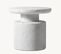 Table personnalisable Mobilier d'intérieur Tables d'appoint en marbre de pierre naturelle fabriquées à la main
