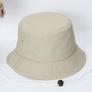 High Quality Fast Dry Bucket <b>Hat</b> Men Women Summer Breathable Waterproof Solid Color Enlarged Head Size Bucket Sun <b>Hat</b> with Rope - Product Image 4