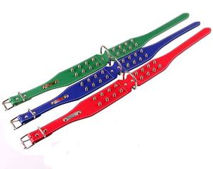 Perlengkapan anjing hiasan atas mewah tugas berat untuk anjing peliharaan jenis besar agresif mode keren kerah paku keling kulit - Product Image 3