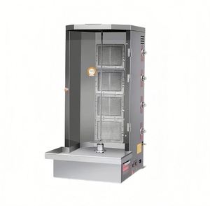 Barbecue commercial à deux brûleurs en céramique avec rotation automatique - Product Image 4
