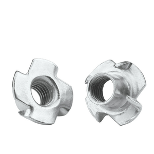 Taily Factory Wholesale 304 Rvs Vier-Klauw T Moer Inzetstuk Voor Houten Meubelen T Moeren 4 Prong Met Schroefdraad - Product Image 3