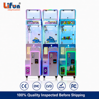 LIFUN 18'' Super Mega Claw Grabber Machine, machine à monnayeur personnalisable avec plusieurs modes de paiement, appareil de divertissement pour les points de vente au détail