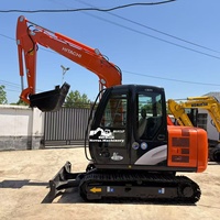 Excavatrice Hitachi d'occasion, mini-excavatrice sur chenilles Hitachi ZX60 d'origine, 6 tonnes, à vendre en Chine