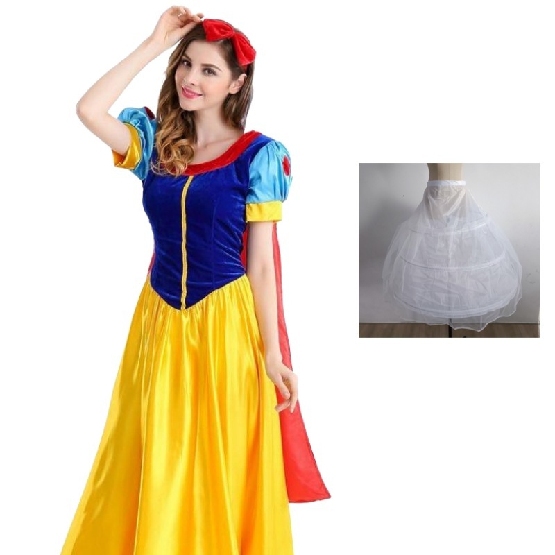 Snow White's large crinoline skirt