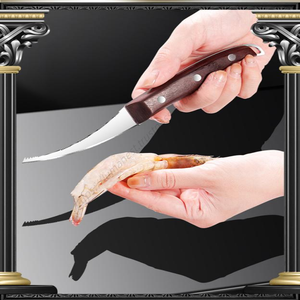 มีดทำความสะอาดกุ้งสแตนเลส Syh207 ขายส่ง เครื่องมือแยกก้างกุ้งลอบสเตอร์ เครื่องตัดอาหารทะเล เครื่องปอกเปลือก - Product Image 3