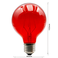 Ampoule LED sphérique à filament, à intensité variable, alimentée par courant continu, avec télécommande, 2700K blanc chaud, Ra85, culot E27, design en spirale