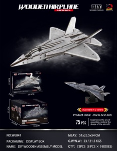 Puzzle d'<span class=keywords><strong>avion</strong></span> en <span class=keywords><strong>bois</strong></span> 3D <span class=keywords><strong>à</strong></span> <span class=keywords><strong>construire</strong></span> soi-même - Kit de construction de chasseur aérien pour garçons, adolescents et amateurs - Product Image 4