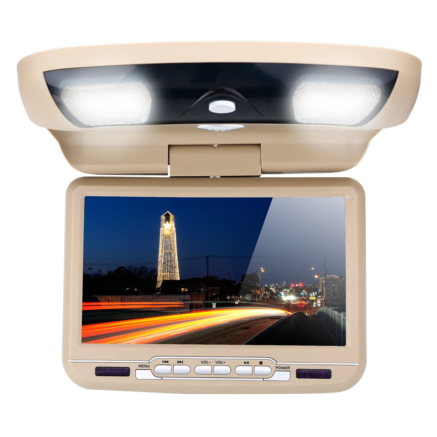 Auto Dak Dvd Speler 9 Inch Met Usb Sd Fm Ir Zender