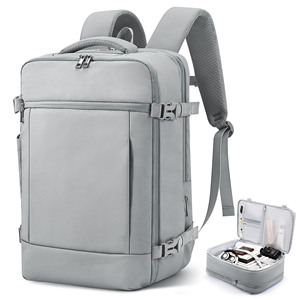 Large Capacity Expandable <b>Backpack</b> with TSA-Approved Design and Multiple Organized Compartments for Business and Trips - Product Image 1