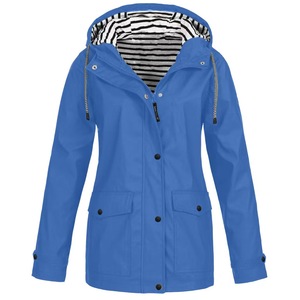 Capuche imperméable en PU longue de haute qualité pour femmes, vêtements de pluie coupe-vent à la mode pour la randonnée en plein air - Product Image 4