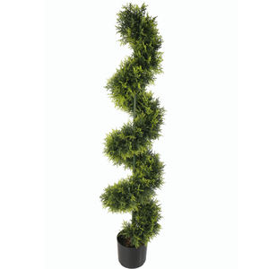 Arbre artificiel en spirale de haute qualité résistant aux UV, en <span class=keywords><strong>buis</strong></span>, avec tronc en bois véritable, pour <span class=keywords><strong>la</strong></span> décoration extérieure du jardin - Product Image 2