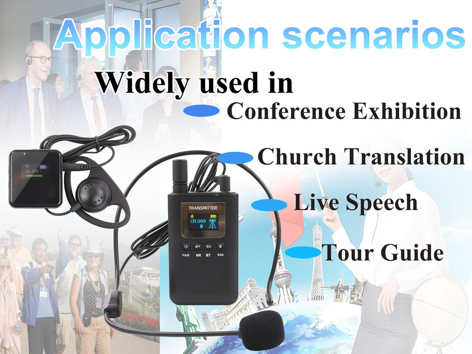 Wireless Handheld Tour Guide System 7300R MINI Mode Portable Device ...