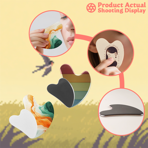 Subbank Sublimation Outils Gua Sha en forme de coeur vierges personnalisés Options de finition multiples Beauté un cadeau attentionné pour nourrir la peau - Product Image 5