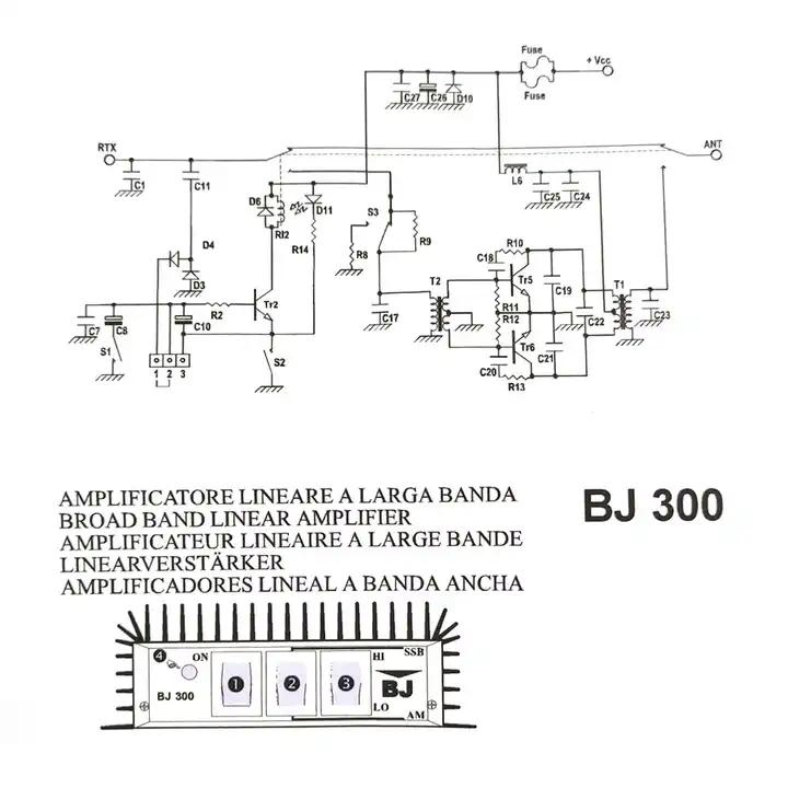 cb radio amplifier 300 watt ssb