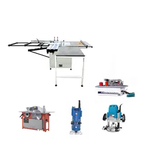 Sierra de mesa portátil de larga vida, máquina de corte de madera multifuncional con máquina 5 en 1