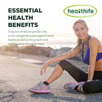Complément alimentaire Healthife, protéines de collagène hydrolysées, poudre de peptides de collagène hydrolysée, boisson pour la beauté des cheveux, des ongles et de la peau