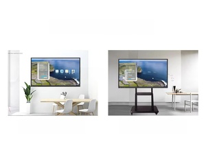 Floor Standing 65-Inch LCD <b>Interactive</b> <b>Whiteboard</b> with 20-Point Touch Foldable Design 12-Month Warranty for Education - Product Image 3